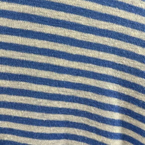 Talbots Linen/Viscose Long Sleeve Striped Pull Over Top, XL - Picture 7 of 7